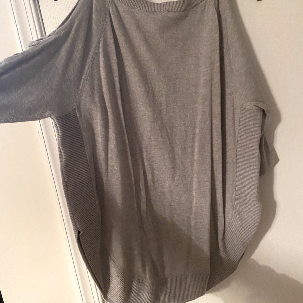 Express cold shoulder tunic sweater